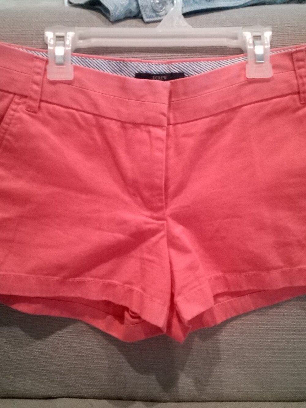 (322) J Crew Bright Peach Chino Shorts